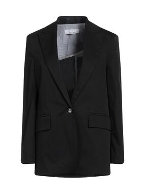 Kaos Black Single-Button Notch Lapel Blazer Jacket Size M